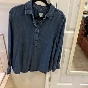 Chicos Soft Denim Tunic XL